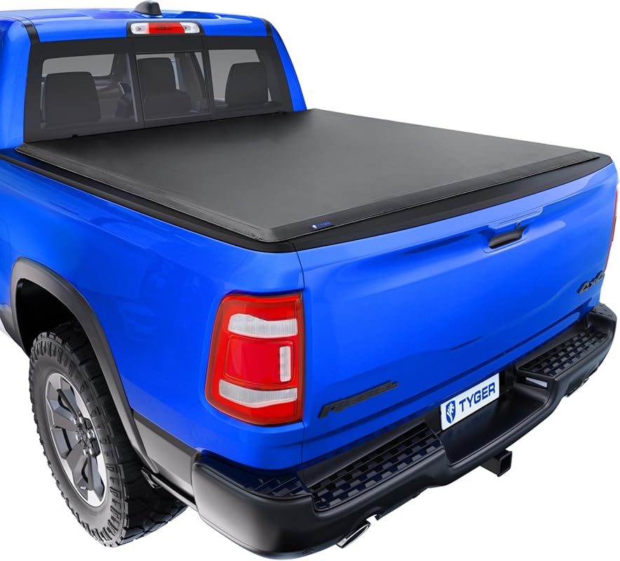 Tyger Auto T1 Soft Roll-Up Tonneau Cover for 2019-2026 Ram 1500 5'7