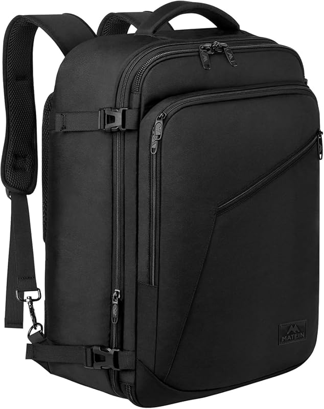 MATEIN 40L Expandable Carry-On Travel Backpack for Men & Women, Water-