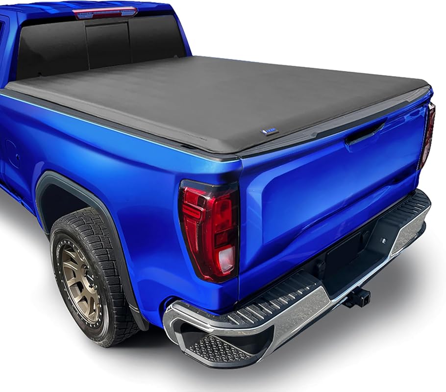 Tyger Auto T1 Soft Roll-Up Tonneau Cover for 2019-2026 Chevy Silverado