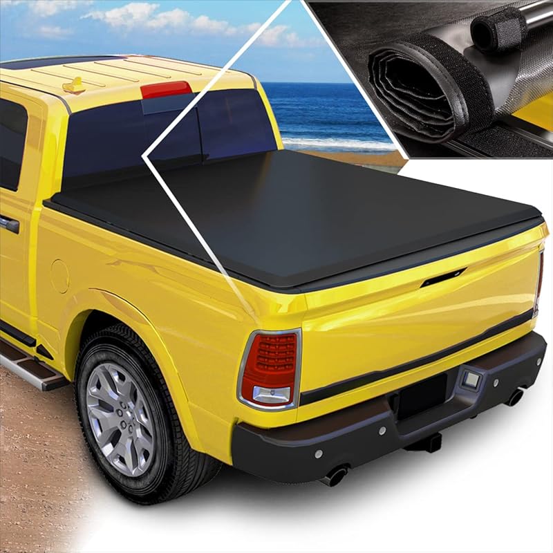 Vinyl Top Soft Roll-Up Tonneau Cover for 2022-2024 Toyota Tundra 6.5Ft