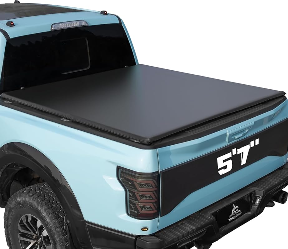 Soft Tri-Fold Tonneau Cover for Dodge Ram 1500 2009-2026 5.7 ft Bed No