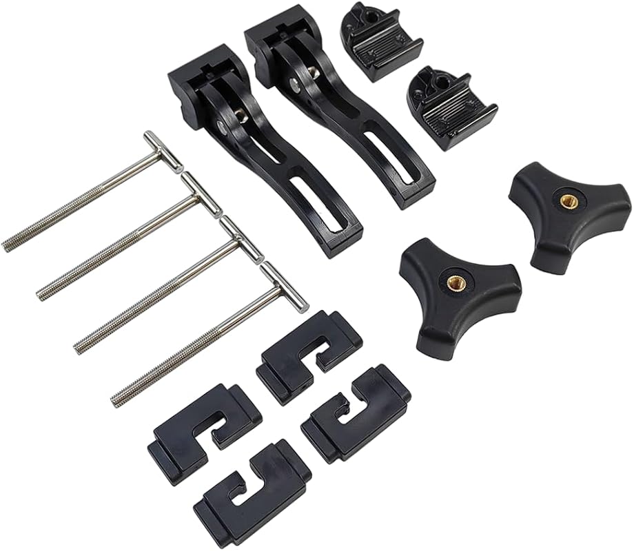 Truck Tonneau Cover Installation Kit with T-Bar Front Clamp 2 Rear Cla