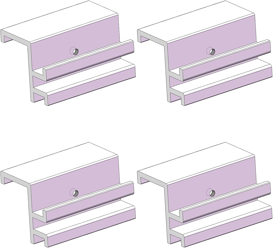 Just-V Non-Rotating Hole Brackets for Hard Tri-Fold Tonneau Covers on