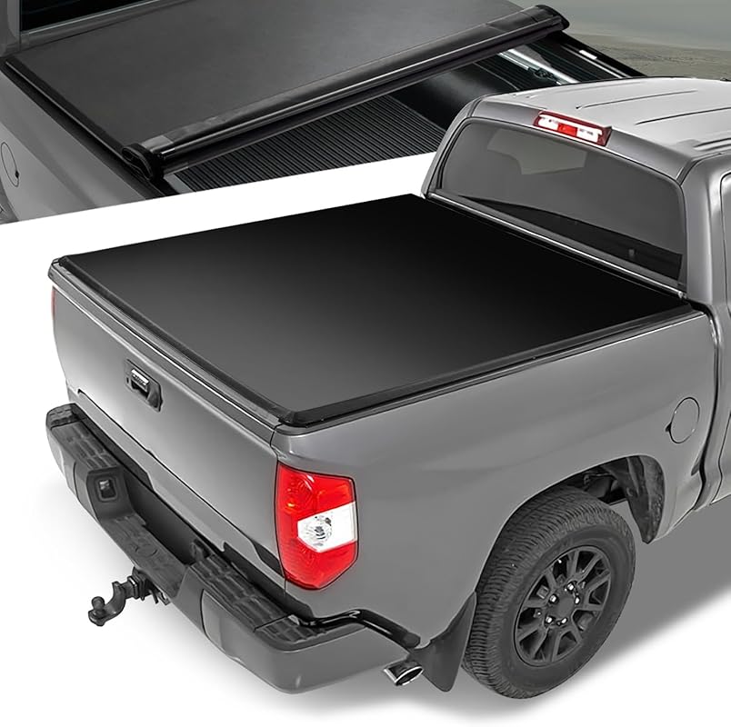 Soft Roll-Up Tonneau Cover for 2022-2023 Toyota Tundra 6.5 ft Bed CAAP