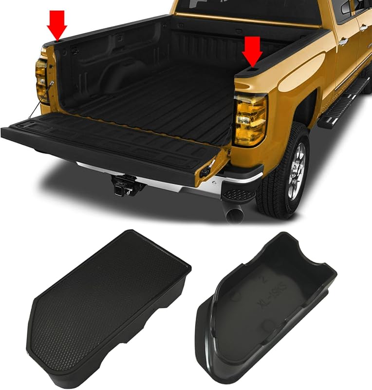 2-Pack Stake Pocket Bed Rail Hole Covers for 2019-2024 GMC Sierra Chev