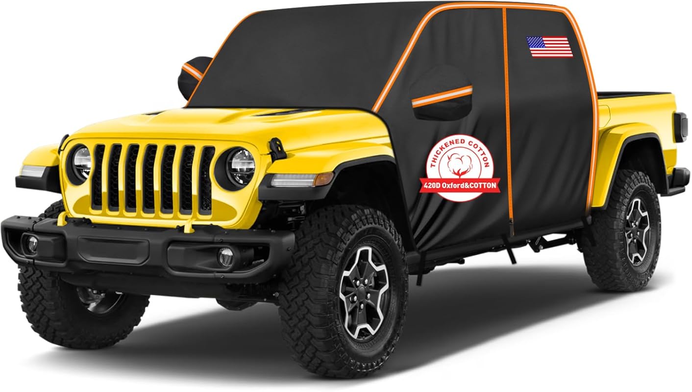 Waterproof Jeep Gladiator JT Cab Cover 2020-2025 4-Door, Heavy-Duty Al