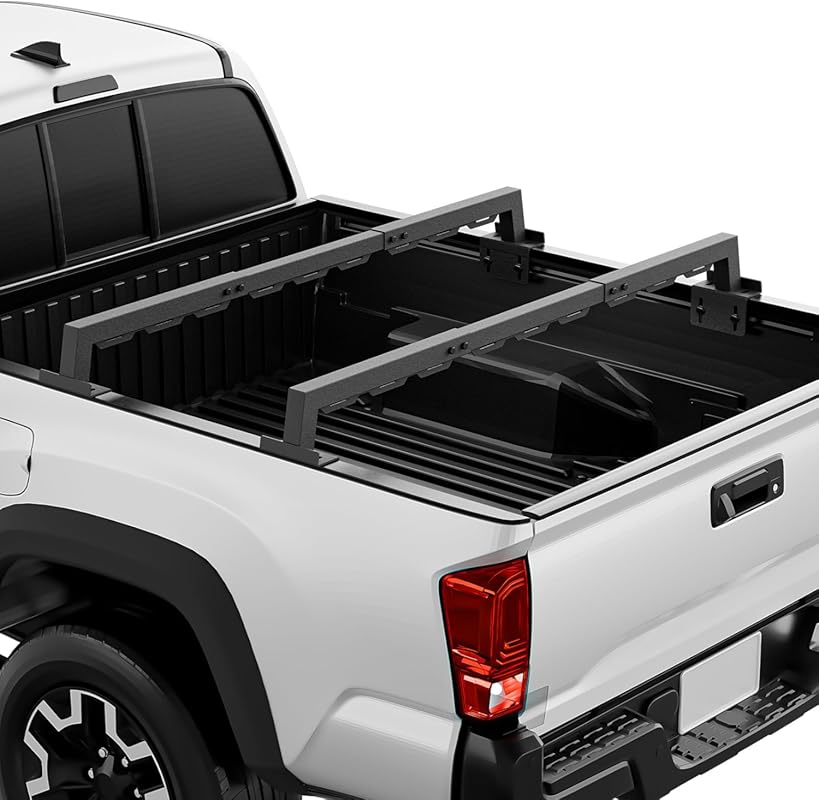 YZONA Truck Bed Cargo Rack with 2 Cross Bars Fits Silverado Sierra Ram