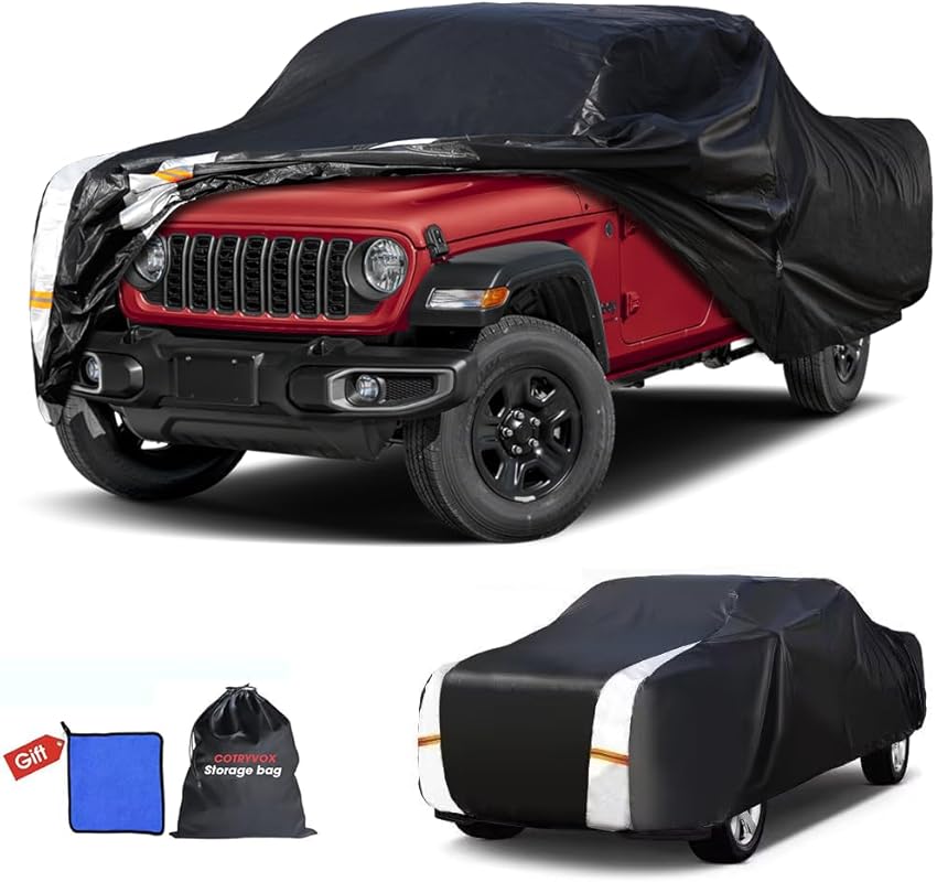 Jeep Gladiator Custom Truck Cover 1999-2026 Crew Cab Short Bed, 10-Lay