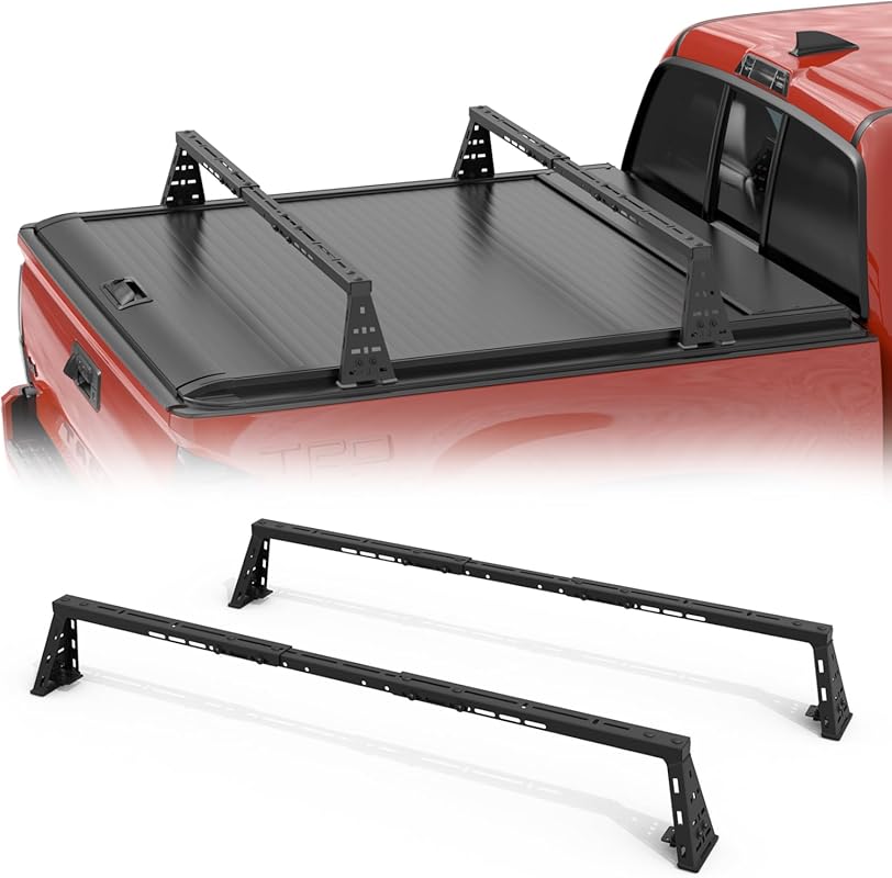 Adjustable Truck Bed Cross Bars for Retractable Hard Tonneau Covers - 
