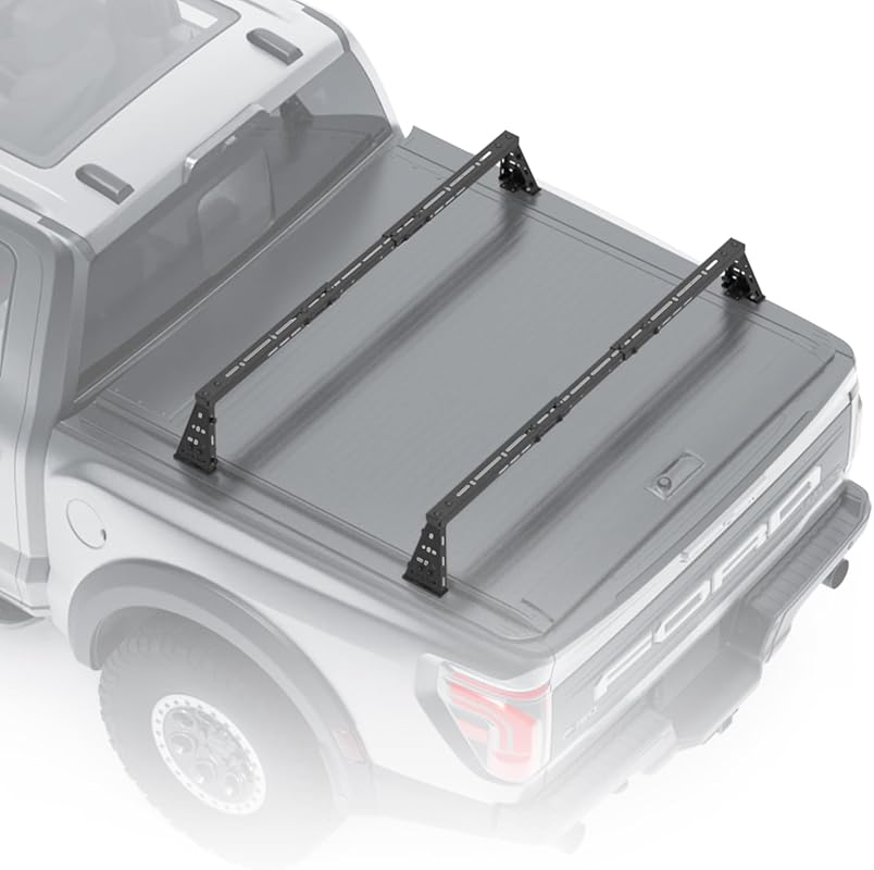 Universal Adjustable Truck Bed Cross Bars with T-Slots for All Widths
