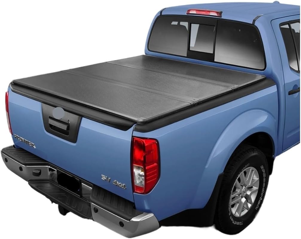 Hard Tri-Fold FRP Tonneau Cover for Nissan Frontier 2005-2024 & Suzuki