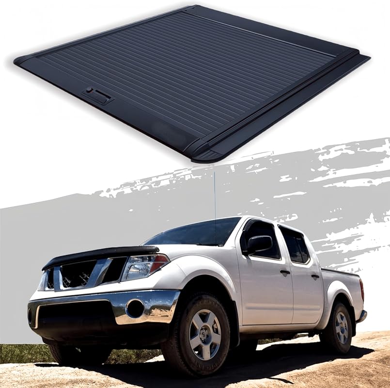 Lockable Retractable Tonneau Cover for Nissan Frontier Navara D40 2005