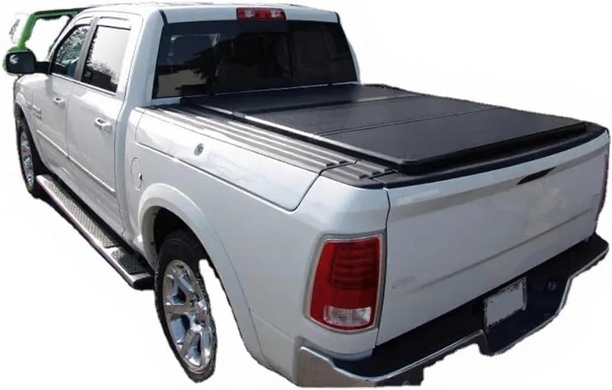 Heavy Duty Aluminum Alloy Hard Tri-Fold Tonneau Cover with Security Lo