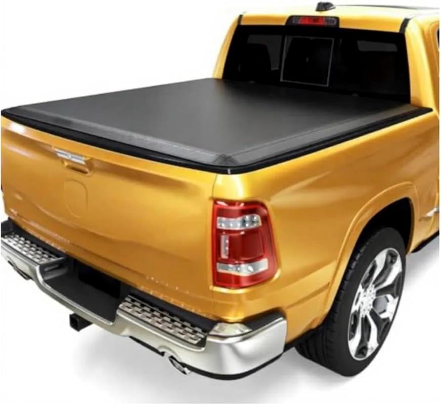 Weatherproof Soft Tri-Fold Truck Bed Tonneau Cover for 2009-2024 Dodge