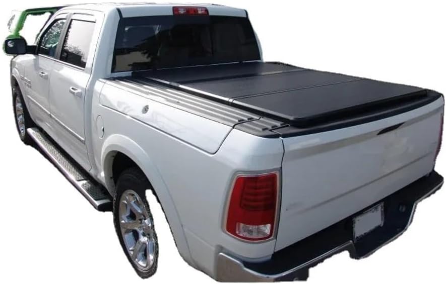 Premium Aluminum Alloy Hard Tri-Fold Tonneau Cover for Ram 1500 with R