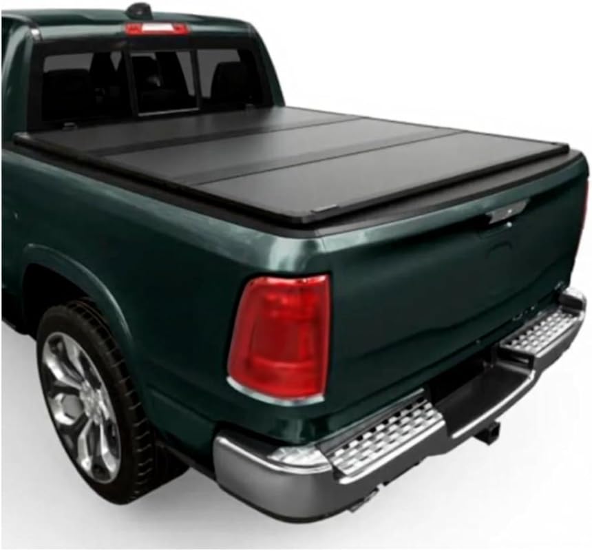 Durable FRP Hard Tri-Fold Truck Bed Tonneau Cover for 2009-2025 Dodge 