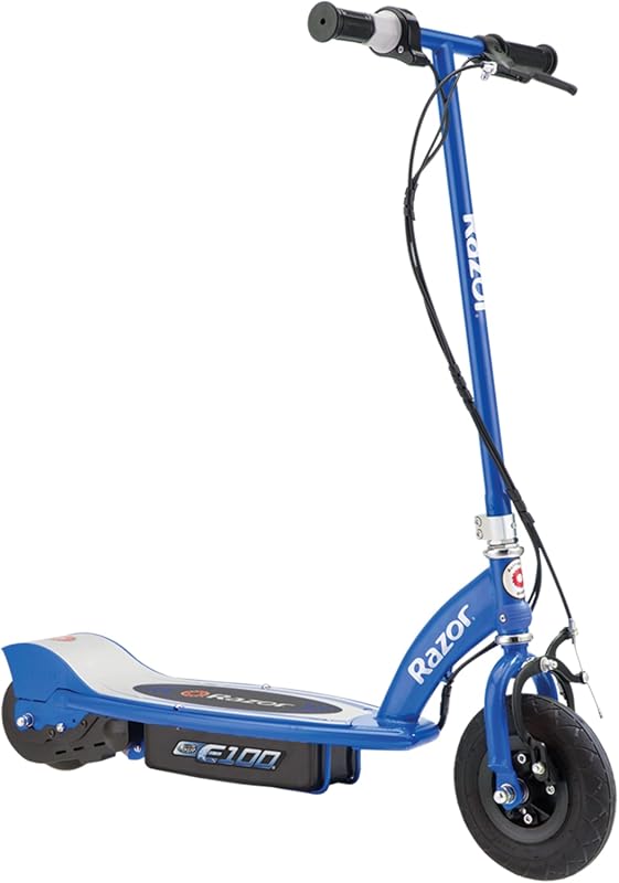 Razor E100 Electric Scooter for Kids: 24V Motor, Up to 10MPH, Pneumati