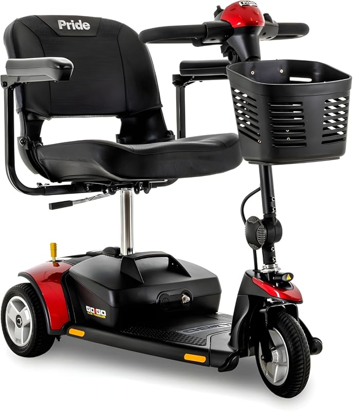 Pride Mobility Go Go Elite 3-Wheel Travel Scooter with 12 Ah Battery,