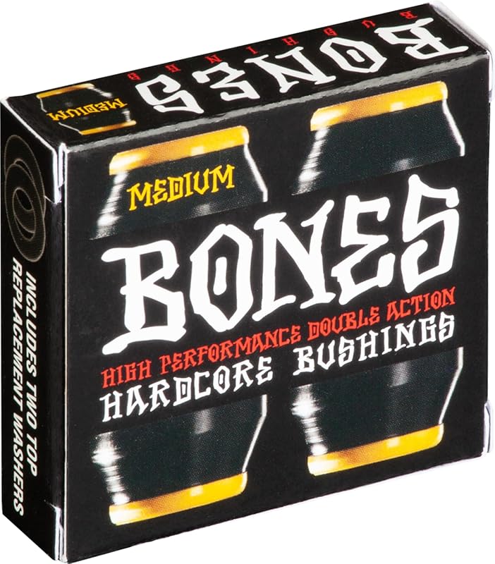 Bones Wheels Premium Bushings Set (2 Pairs) for Skateboards - 92A Hard