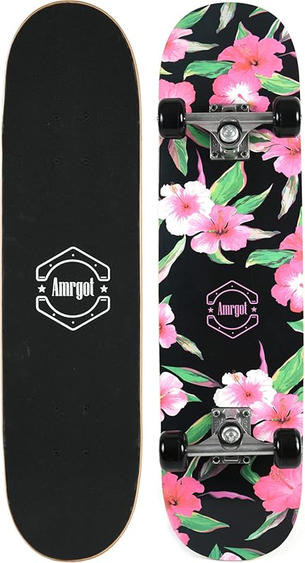 31 * 8 Inch Complete Beginner Skateboard for Kids & Adults - 7 Layer M
