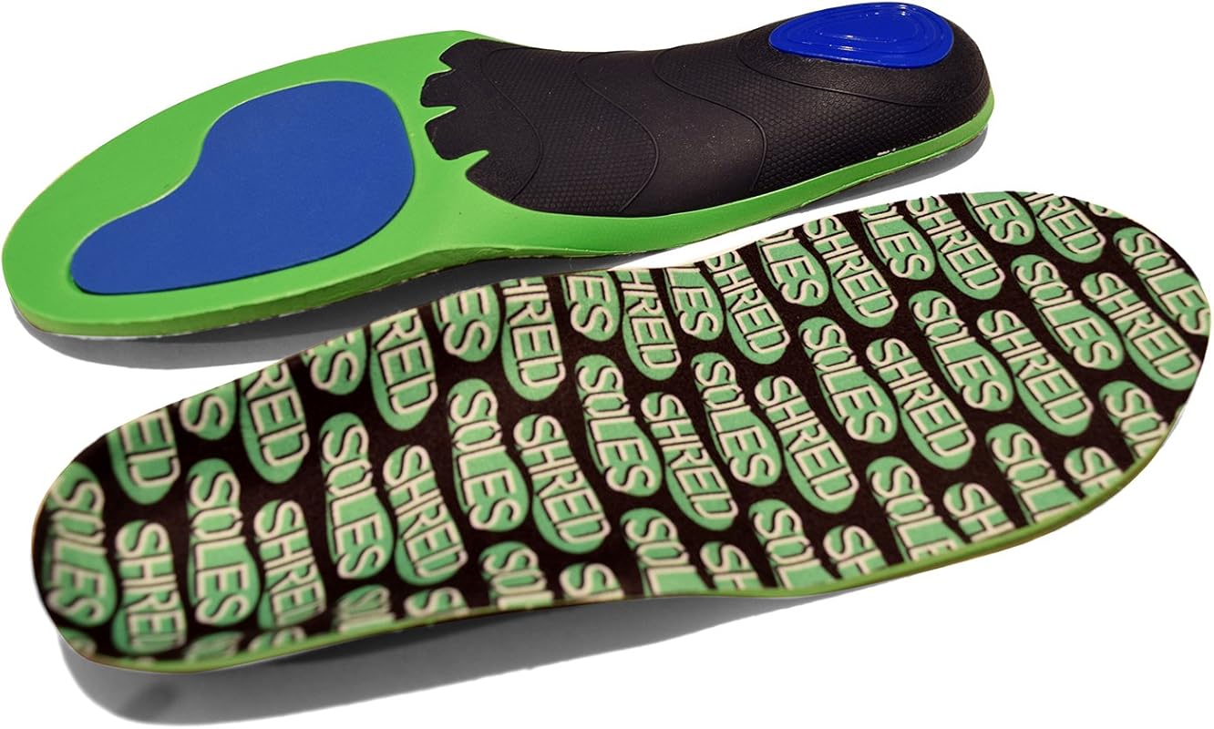 Shred Soles Skateboarding Insoles for Stability & Impact Resistance, O