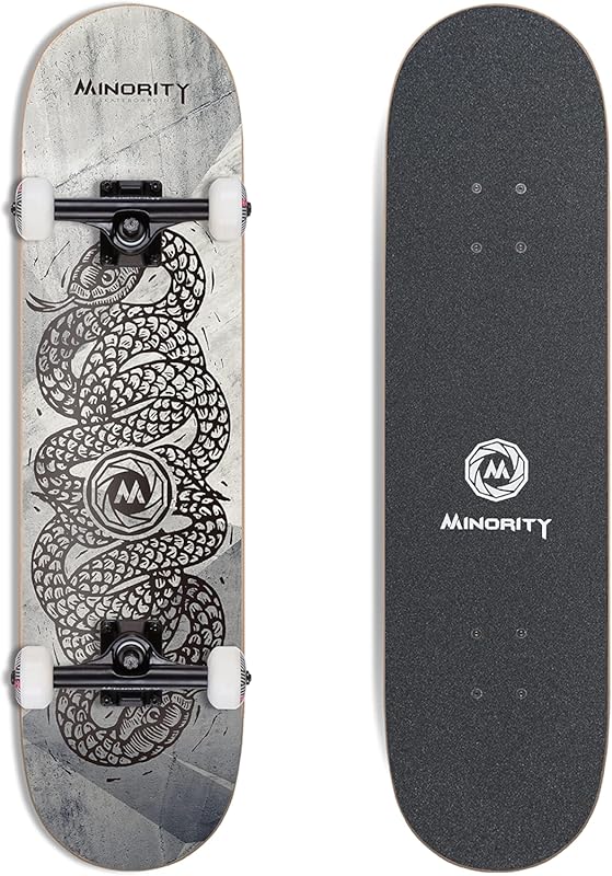 Minority 32inch Trick Skateboard for All Levels - Maple Deck for Beginners to Pros