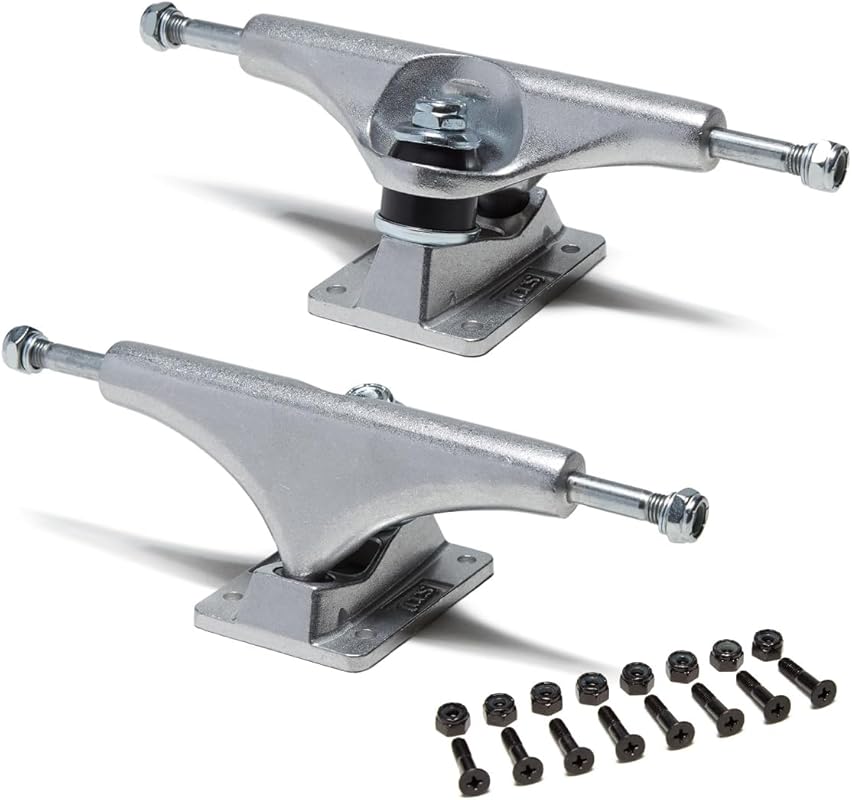 [CCS] Skateboard Trucks in 6 Sizes (109mm-169mm) - Black/Raw with 1