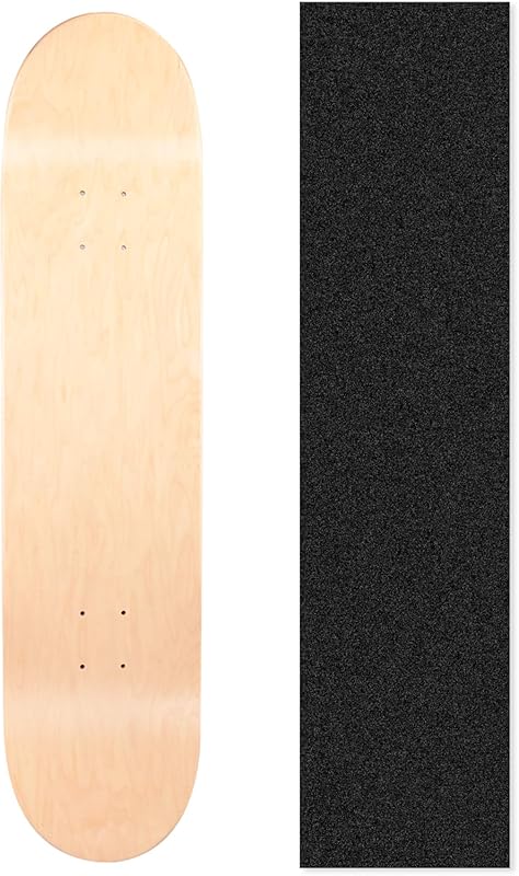 Maple Double Tail Skateboard Deck with Lightweight Design and Free Grip