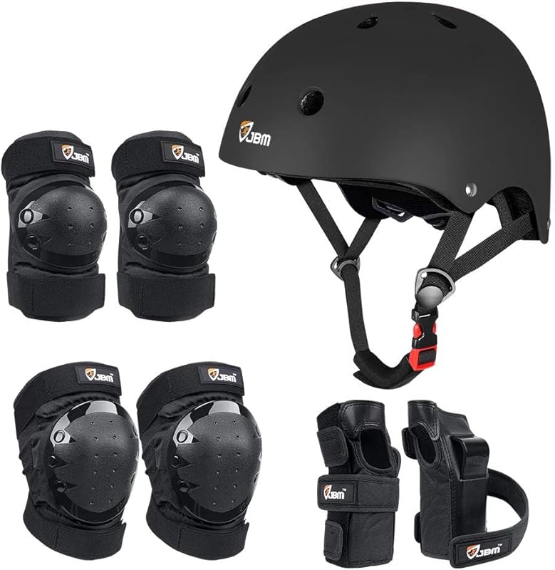 JBM All-Level Skating Protective Gear Set - Helmet, Knee & Elbow Pads