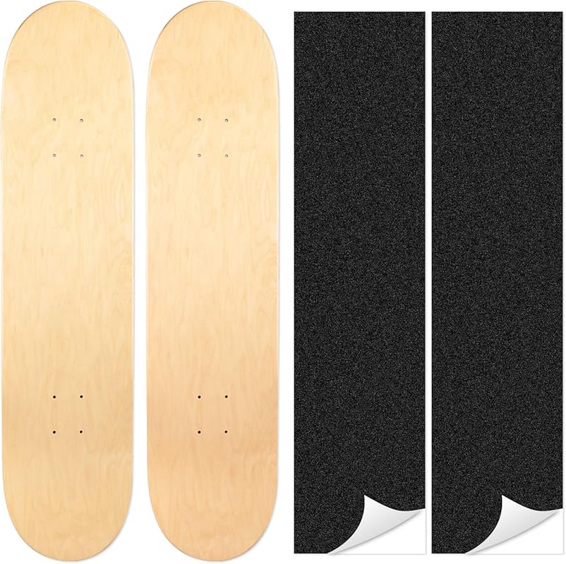 Lightweight Maple Skateboard Decks with Double Tail & Free Grip Tape