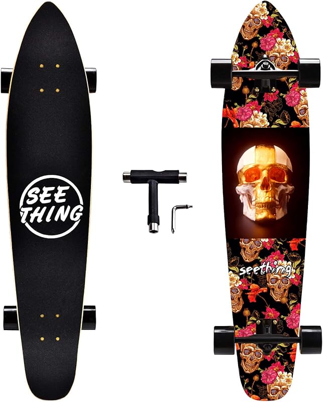 Seething 42inch Pintail Artisan Maple Longboard - Cruiser & Carving Re