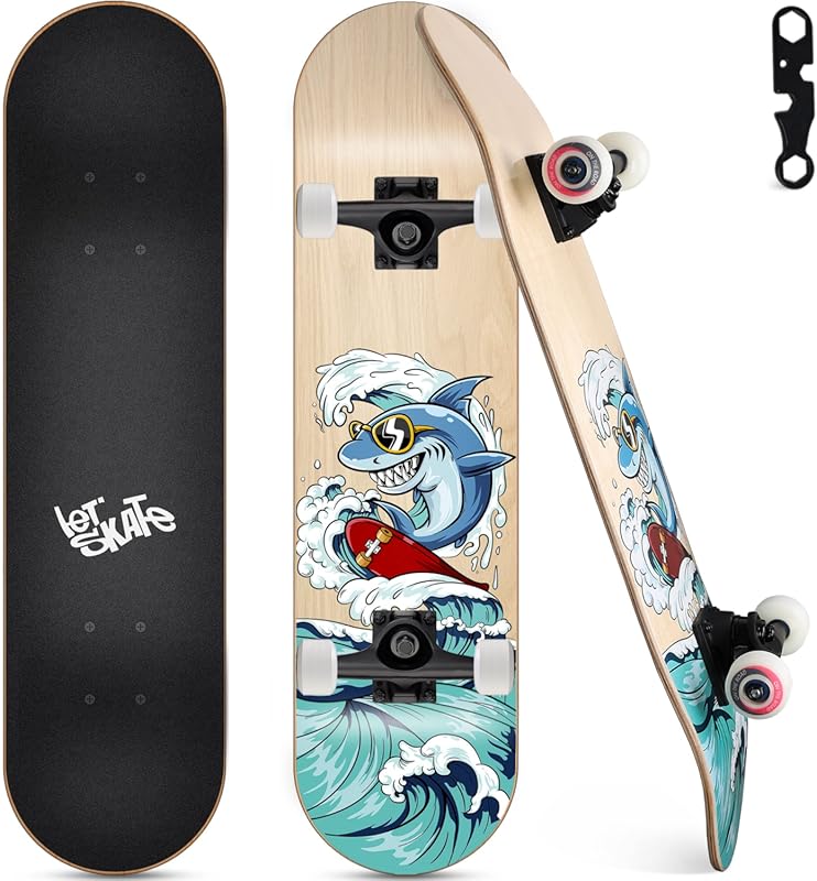 31-Inch Complete Skateboard for Beginners