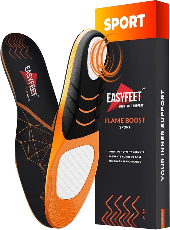 Running Athletic Shoe Insoles for Men & Women - Shock Absorption for W