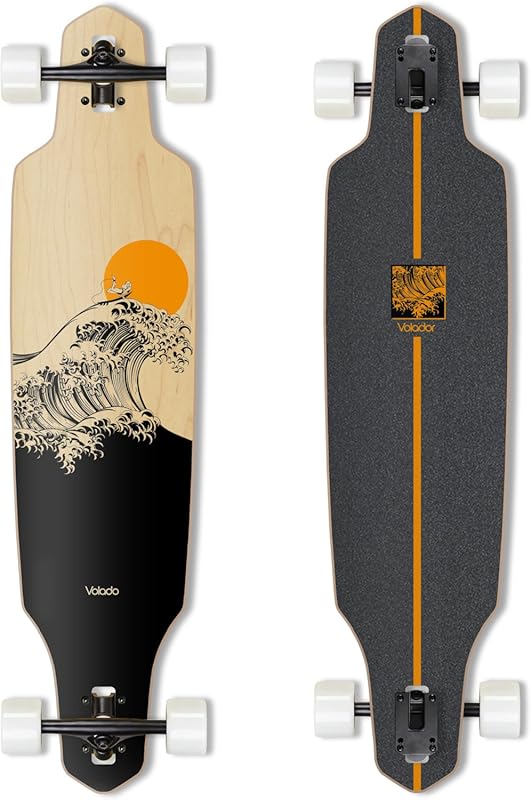 VOLADOR Urban Freeride Pro 40inch Longboard - Canadian Maple Deck & Fo