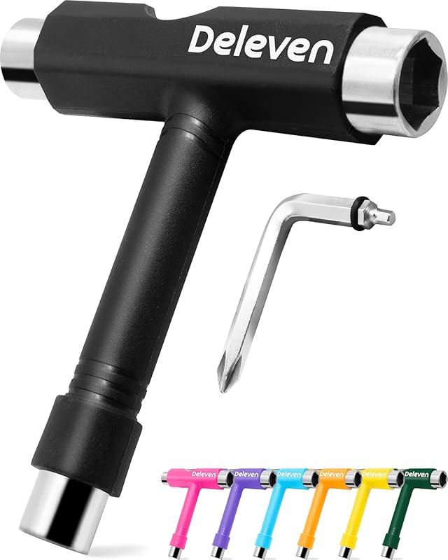 Deleven Lightweight Portable Skate Tool with Allen Wrench & Phillips S