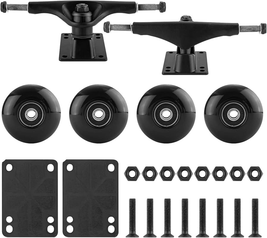 Skateboard Truck,Skateboard Wheels 52mm Suitable for Skateboarders,Fit