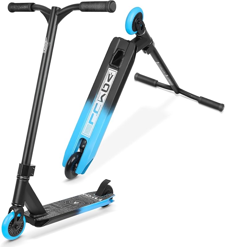 VOKUL Pro Scooter for Kids 6+ – Blue Freestyle Trick Stunt Scooter wit