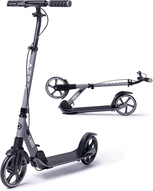 AERO MOBILITY Kick Scooter for Kids 6+, Teens & Adults with Light-Up W