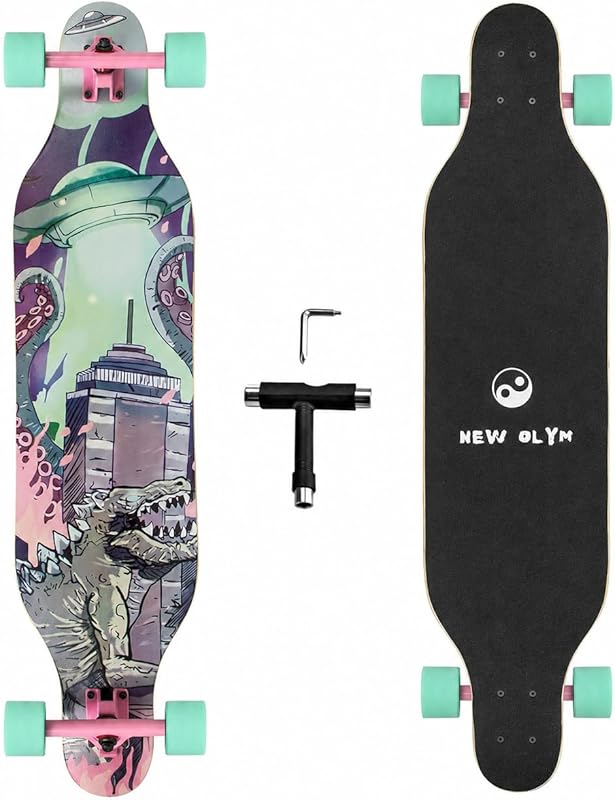 41'' Canadian Maple Drop Through Longboard for Youths Beginners