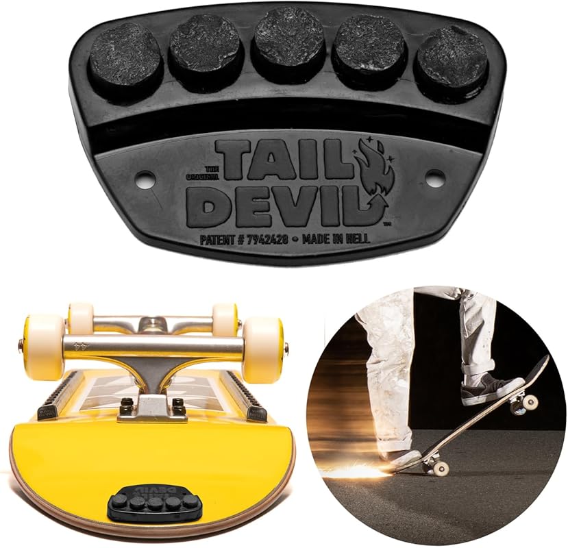 Tail Devil Spark Plate - Cool Skateboard Tail Attachment for Ultimate