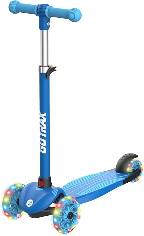Gotrax KS1 Kids Scooter with LED Wheels, 3 Adjustable Height Handlebar