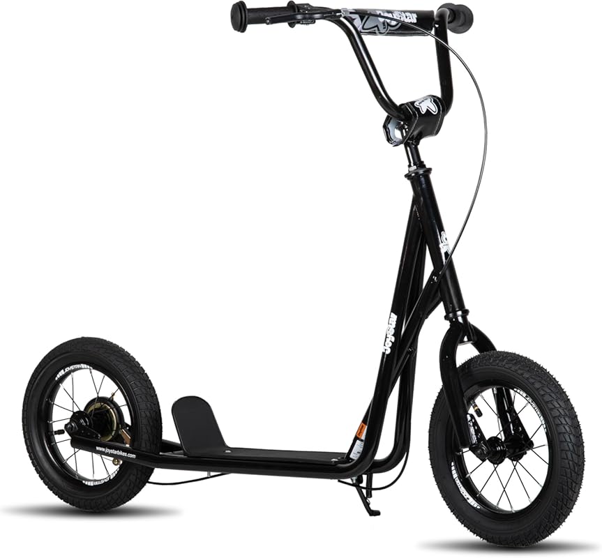JOYSTAR 12-Inch Big Wheel Scooter for Ages 5-9 with Rear Brake & Adjus