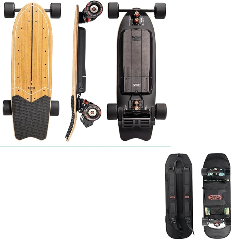 MEEPO Flow Electric Skateboard Flexible Lean Design 24-Mile Range for
