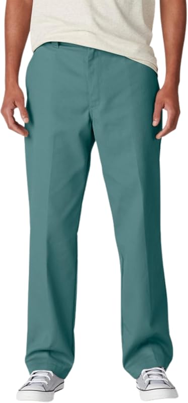 Dickies Men's Skateboarding Regular Fit Twill Pants for Comfortable Ri