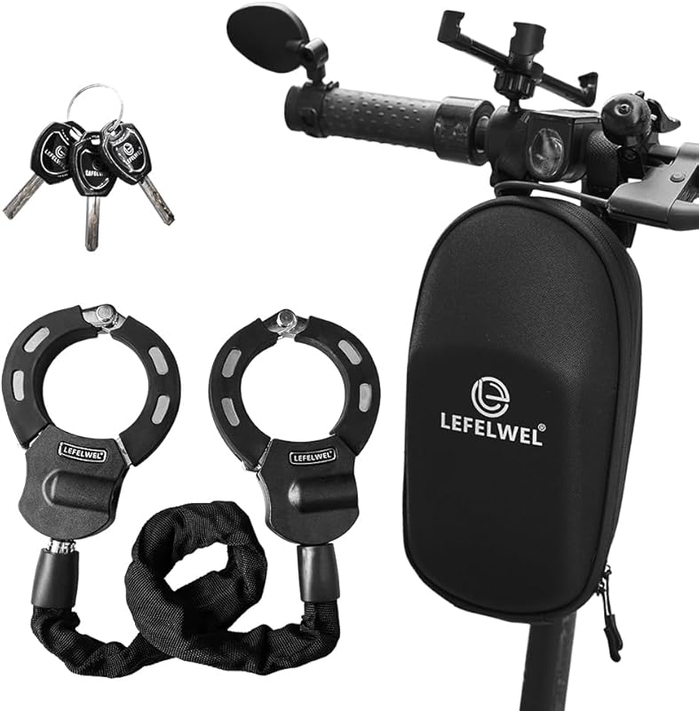 Anti-Theft Electric Scooter Lock with Chain & Bag – Perfect for Xiaomi