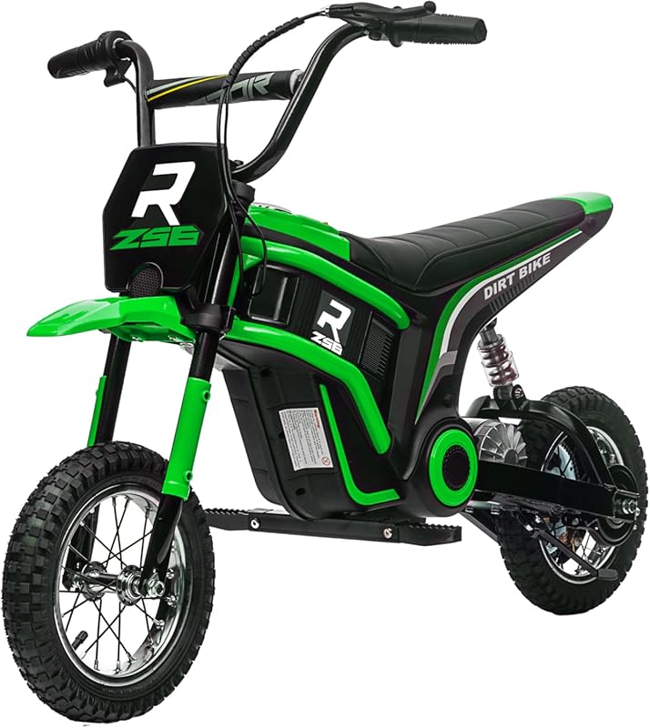 Aosom 24V 350W Off-Road Electric Dirt Bike with Twist Grip Throttle & 
