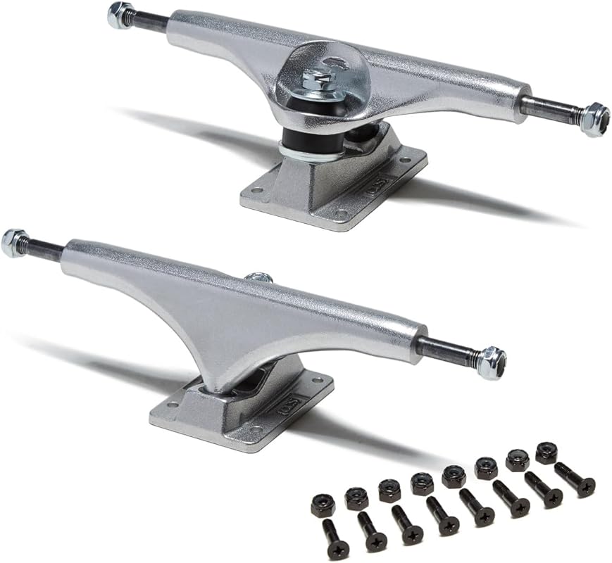 [CCS] Skateboard Trucks - 109mm to 169mm Sizes, Black/Raw with Mountin