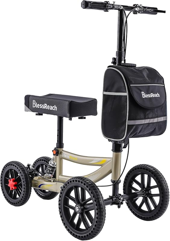 Foldable All-Terrain Knee Scooter with 13