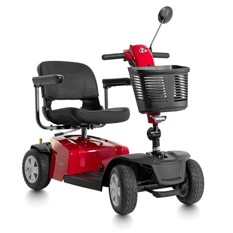 Heavy-Duty 4-Wheel Rascal Conquest Mobility Scooter with Long-Range Ba