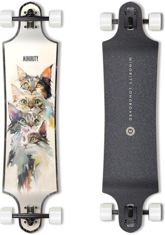 40-inch Drop Trough Maple Longboard for Downhill and Cruising by MINOR